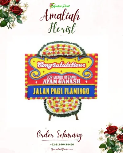 Bunga Papan Congratulation di Waru Gunung